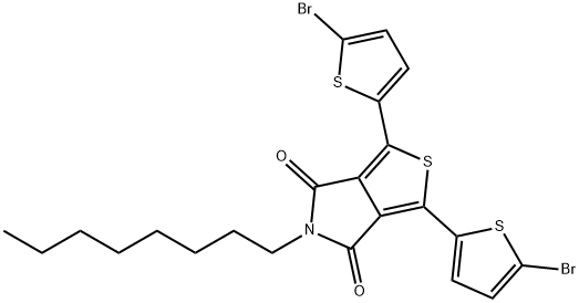 1,3-bis(5-bromothiophen-2-yl)-5-octyl-4H-thieno[3,4-c]pyrrole-4,6(5H)-dione Structure