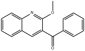 Methanone, (2-methoxy-3-quinolinyl)phenyl- Structure