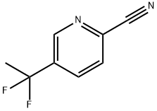 5-(1,1-difluoroethyl)picolinonitrile Structure