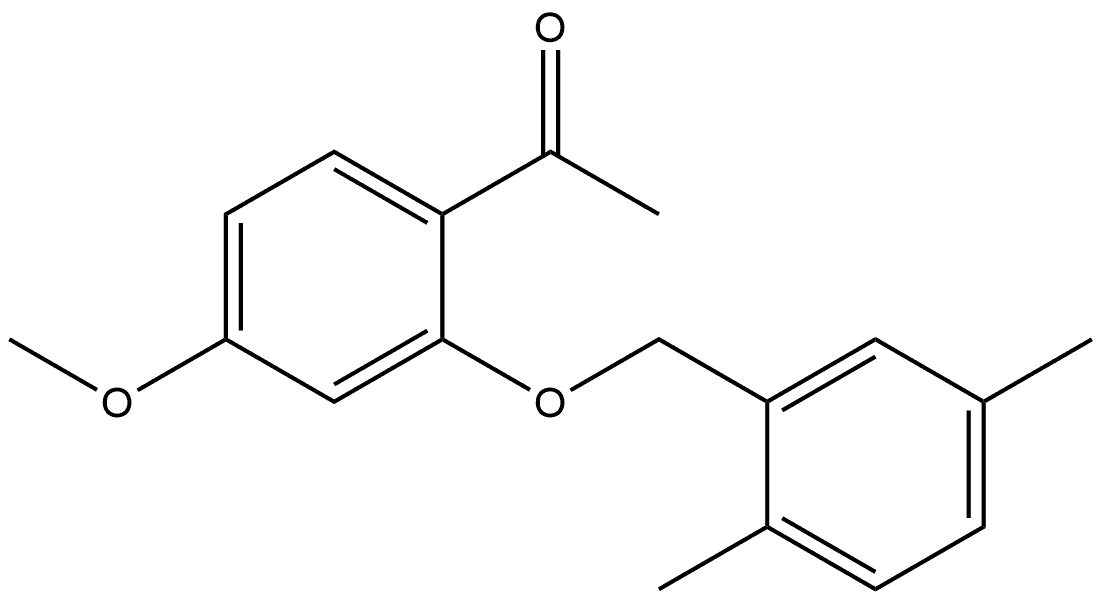 1-[2-[(2,5-Dimethylphenyl)methoxy]-4-methoxyphenyl]ethanone Structure