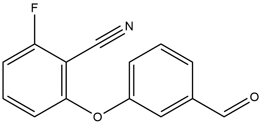 2-Fluoro-6-(3-formylphenoxy)benzonitrile Structure