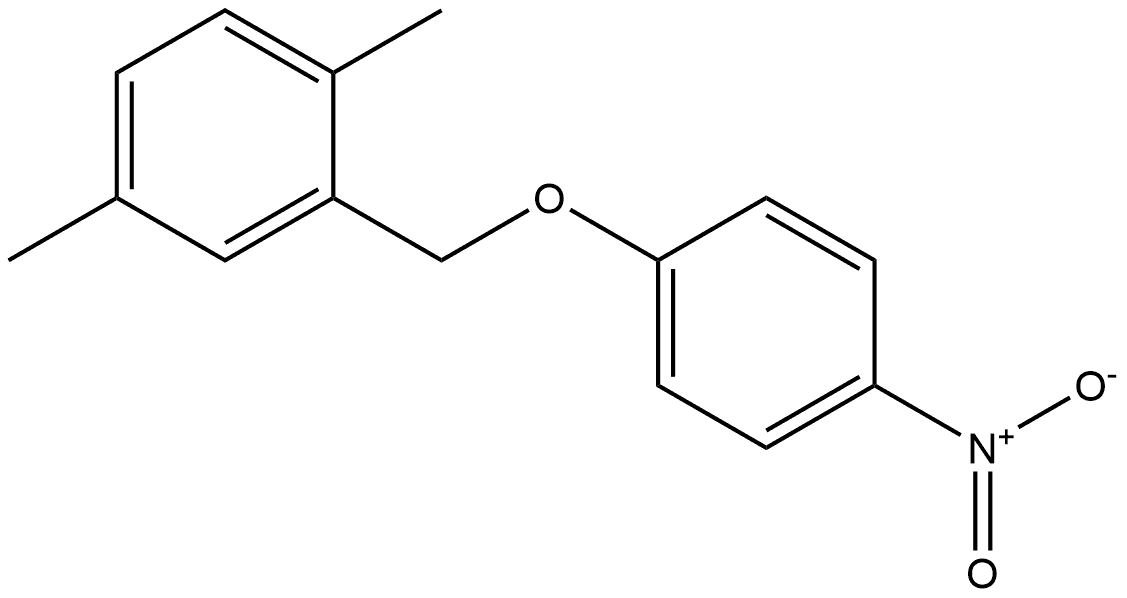 1,4-dimethyl-2-((4-nitrophenoxy)methyl)benzene Structure