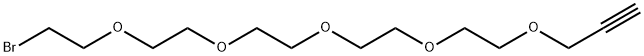 Propargyl-PEG5-Br Structure