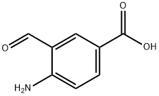 Benzoic acid, 4-amino-3-formyl- 구조식 이미지