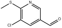 5-Chloro-6-(methylthio)nicotinaldehyde Structure