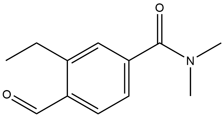 3-Ethyl-4-formyl-N,N-dimethylbenzamide Structure