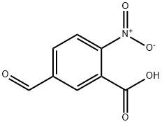 Benzoic acid, 5-formyl-2-nitro- 구조식 이미지