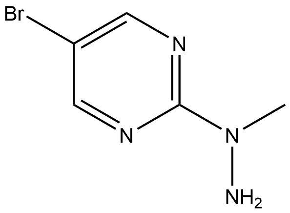 5-Bromo-2-(1-methylhydrazino)pyrimidine Structure