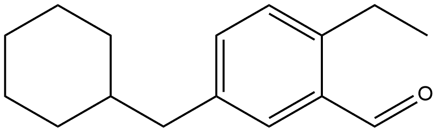 5-(Cyclohexylmethyl)-2-ethylbenzaldehyde Structure