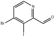 2-Pyridinecarboxaldehyde, 4-bromo-3-iodo- Structure