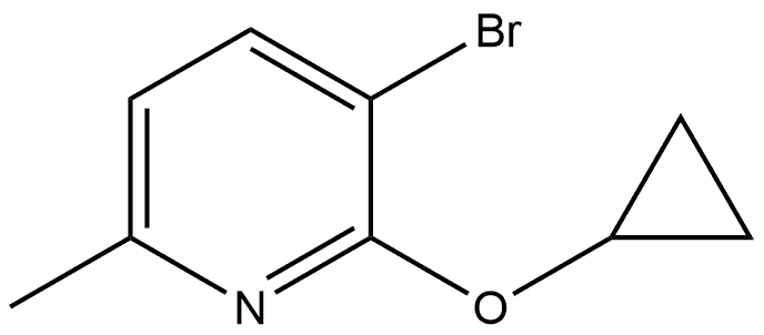 3-Bromo-2-(cyclopropyloxy)-6-methylpyridine Structure