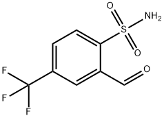 2-Formyl-4-(trifluoromethyl)benzenesulfonamide Structure