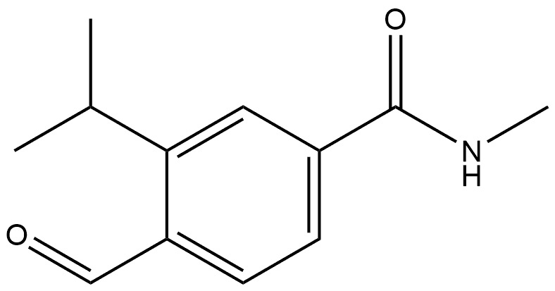 4-Formyl-N-methyl-3-(1-methylethyl)benzamide Structure