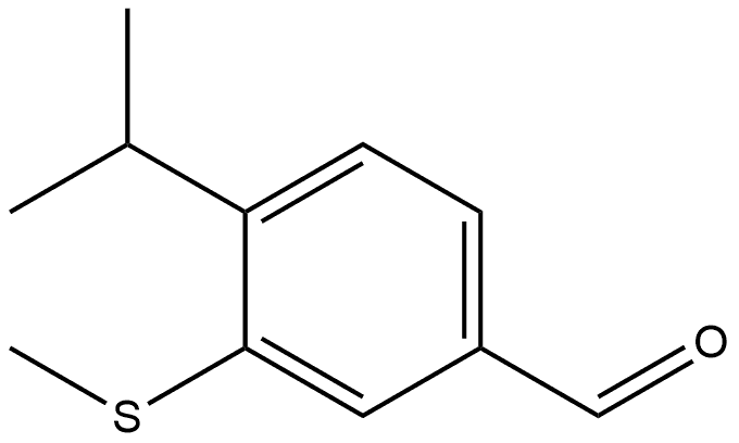 4-(1-Methylethyl)-3-(methylthio)benzaldehyde Structure