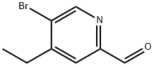 2-Pyridinecarboxaldehyde, 5-bromo-4-ethyl- 구조식 이미지