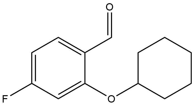 2-(cyclohexyloxy)-4-fluorobenzaldehyde Structure