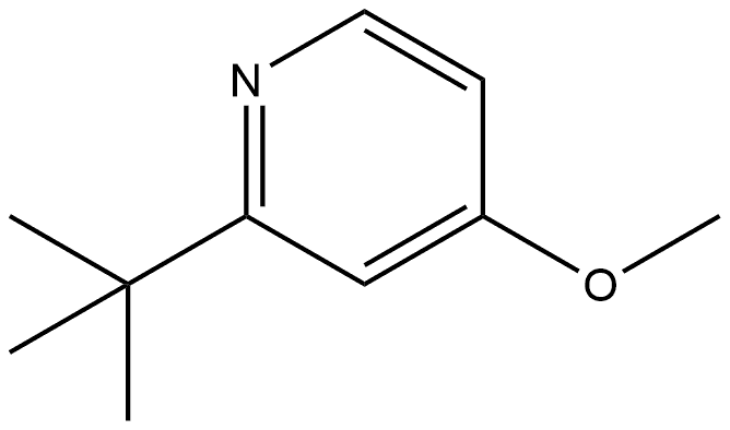 2-(1,1-Dimethylethyl)-4-methoxypyridine Structure