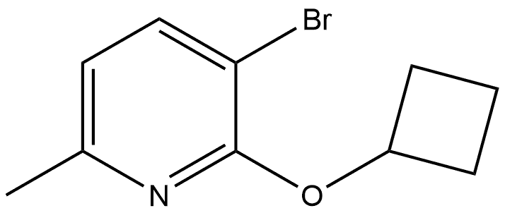 3-Bromo-2-(cyclobutyloxy)-6-methylpyridine Structure