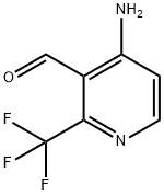 3-Pyridinecarboxaldehyde, 4-amino-2-(trifluoromethyl)- Structure