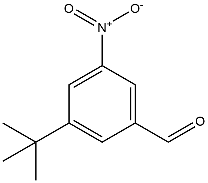 3-(1,1-Dimethylethyl)-5-nitrobenzaldehyde 구조식 이미지