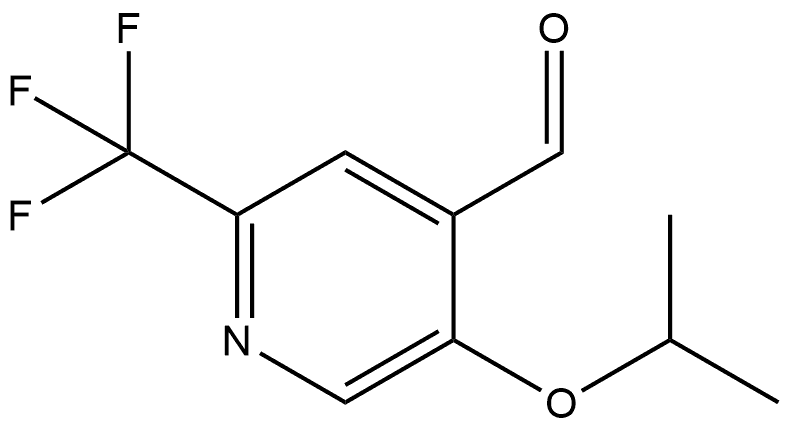 5-(1-Methylethoxy)-2-(trifluoromethyl)-4-pyridinecarboxaldehyde Structure