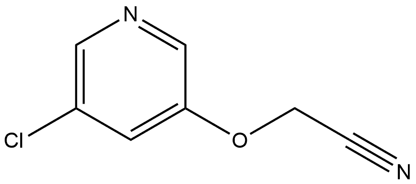 2-[(5-Chloro-3-pyridinyl)oxy]acetonitrile Structure