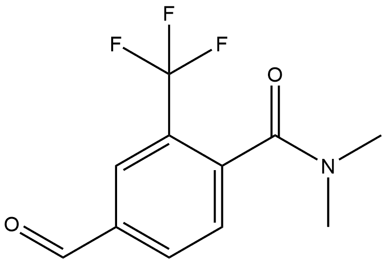 4-Formyl-N,N-dimethyl-2-(trifluoromethyl)benzamide Structure