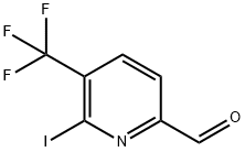 2-Pyridinecarboxaldehyde, 6-iodo-5-(trifluoromethyl)- Structure