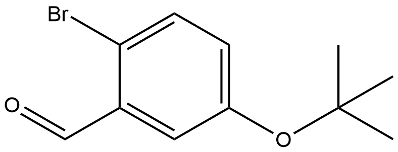 2-Bromo-5-tert-butoxybenzaldehyde Structure