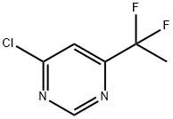 Pyrimidine, 4-chloro-6-(1,1-difluoroethyl)- Structure