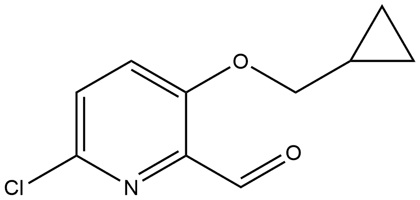 6-Chloro-3-(cyclopropylmethoxy)-2-pyridinecarboxaldehyde Structure