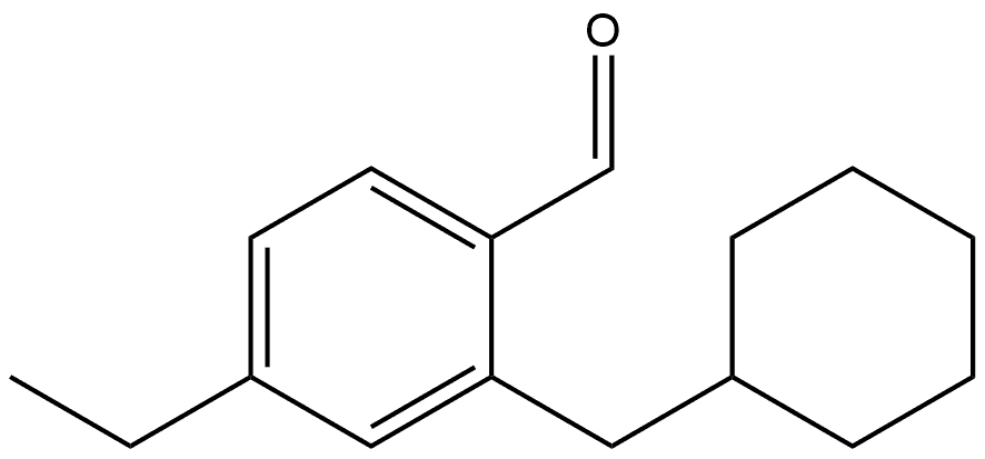 2-(Cyclohexylmethyl)-4-ethylbenzaldehyde Structure