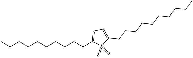 Thiophene, 2,5-didecyl-, 1,1-dioxide Structure