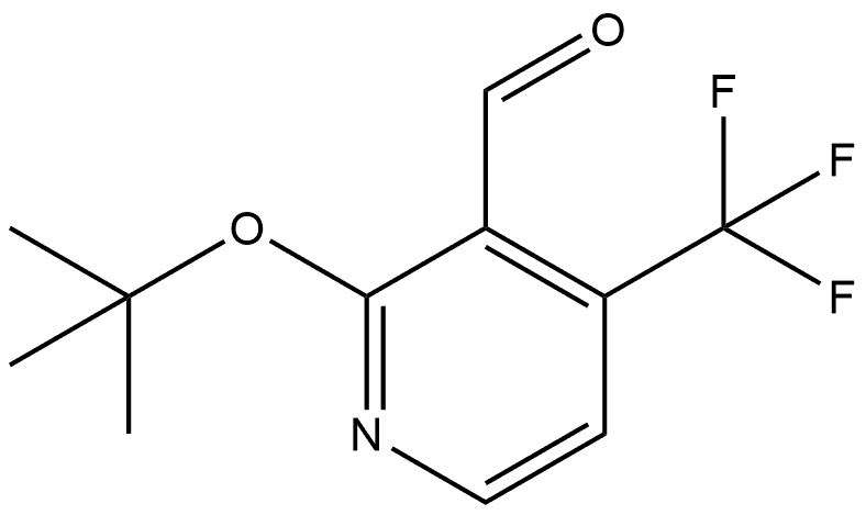 2-(1,1-Dimethylethoxy)-4-(trifluoromethyl)-3-pyridinecarboxaldehyde Structure