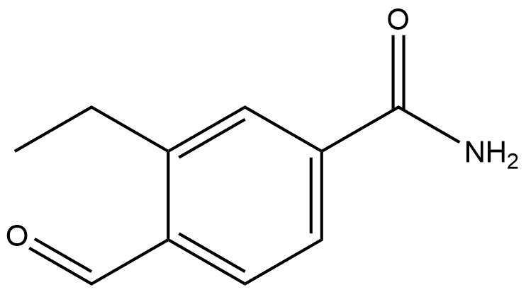 3-Ethyl-4-formylbenzamide Structure