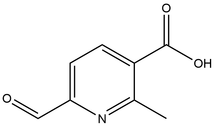 6-Formyl-2-methyl-3-pyridinecarboxylic acid Structure