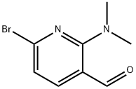 3-Pyridinecarboxaldehyde, 6-bromo-2-(dimethylamino)- Structure