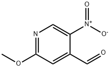 4-Pyridinecarboxaldehyde, 2-methoxy-5-nitro- 구조식 이미지