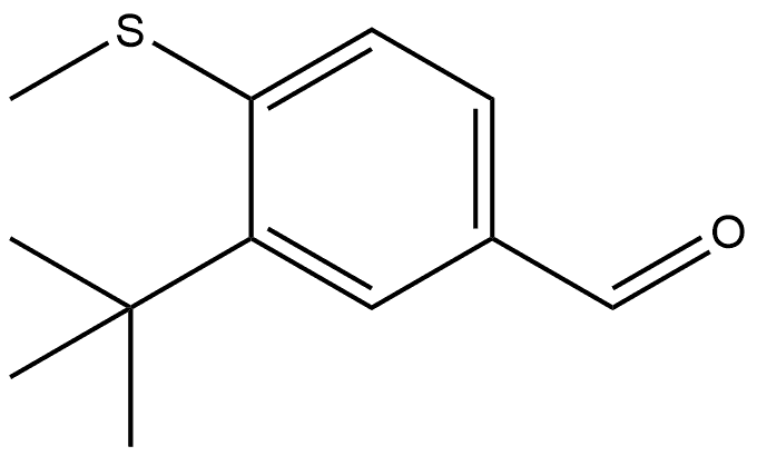 3-(1,1-Dimethylethyl)-4-(methylthio)benzaldehyde Structure