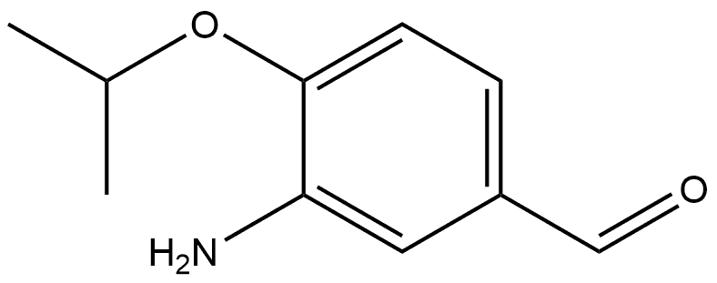 3-Amino-4-(1-methylethoxy)benzaldehyde 구조식 이미지