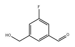 Benzaldehyde, 3-fluoro-5-(hydroxymethyl)- 구조식 이미지