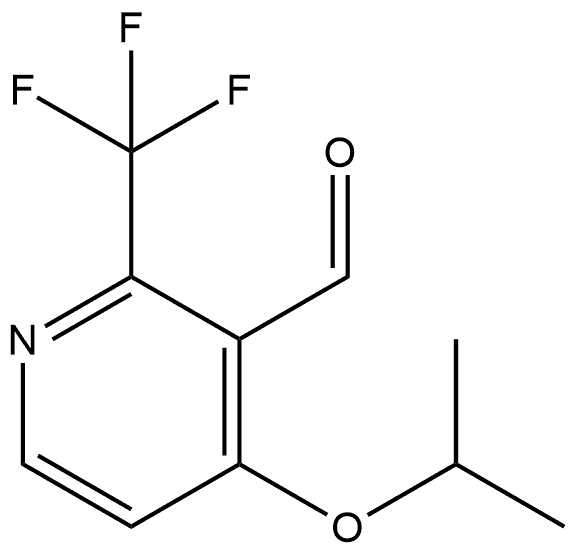 4-(1-Methylethoxy)-2-(trifluoromethyl)-3-pyridinecarboxaldehyde 구조식 이미지