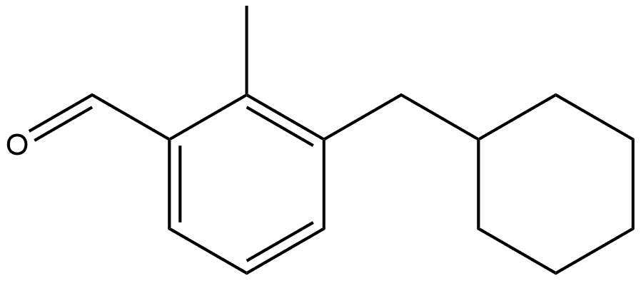 3-(Cyclohexylmethyl)-2-methylbenzaldehyde Structure