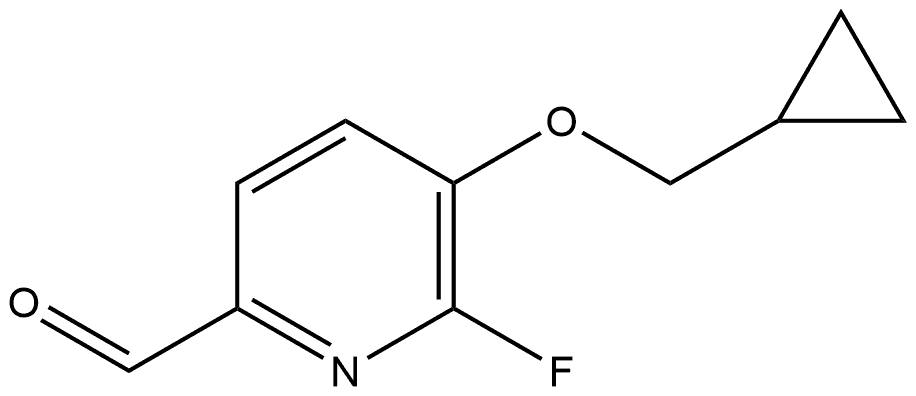 5-(Cyclopropylmethoxy)-6-fluoro-2-pyridinecarboxaldehyde Structure