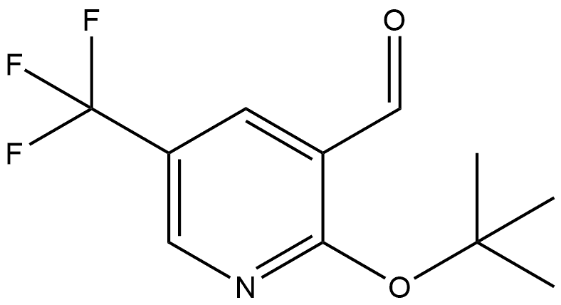 2-(1,1-Dimethylethoxy)-5-(trifluoromethyl)-3-pyridinecarboxaldehyde Structure