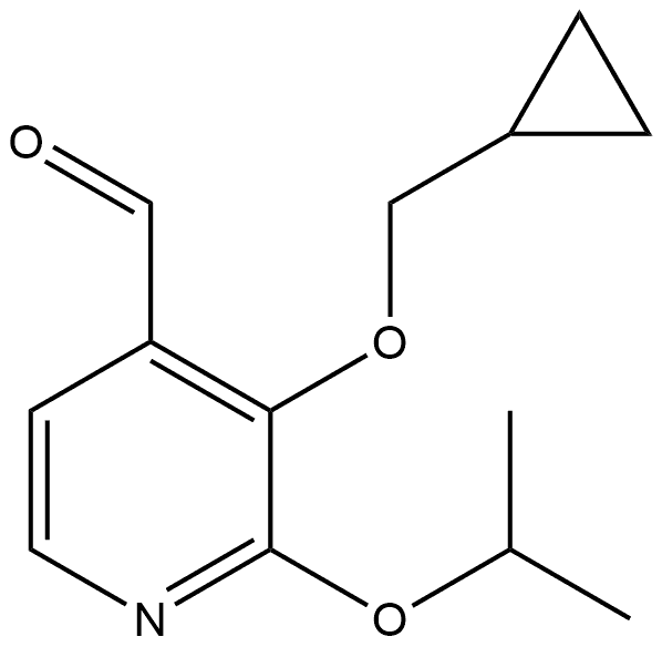 3-(Cyclopropylmethoxy)-2-(1-methylethoxy)-4-pyridinecarboxaldehyde Structure