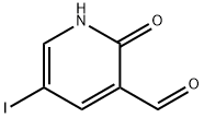 3-Pyridinecarboxaldehyde, 1,2-dihydro-5-iodo-2-oxo- Structure