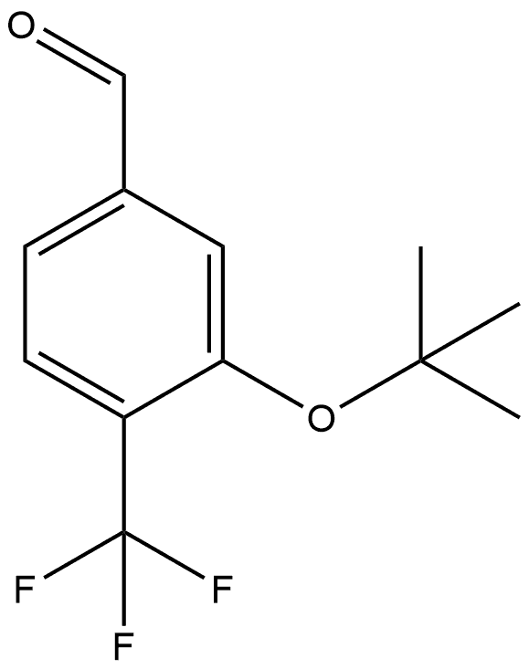 3-(1,1-Dimethylethoxy)-4-(trifluoromethyl)benzaldehyde Structure