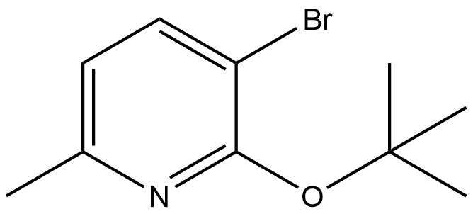 3-Bromo-2-(1,1-dimethylethoxy)-6-methylpyridine Structure