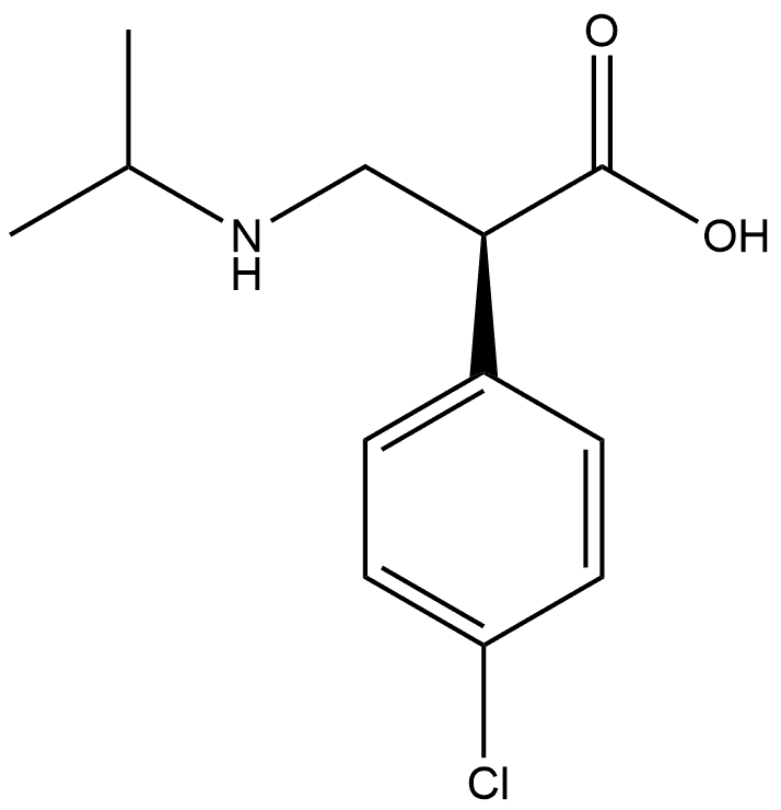 (S)-2-(4-Chlorophenyl)-3-(isopropylamino)propanoic acid Structure